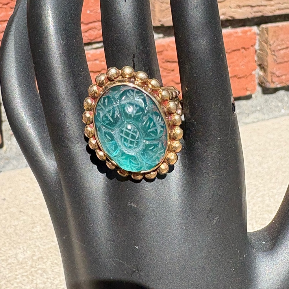 Stephen Dweck carved crystal Statement Ring